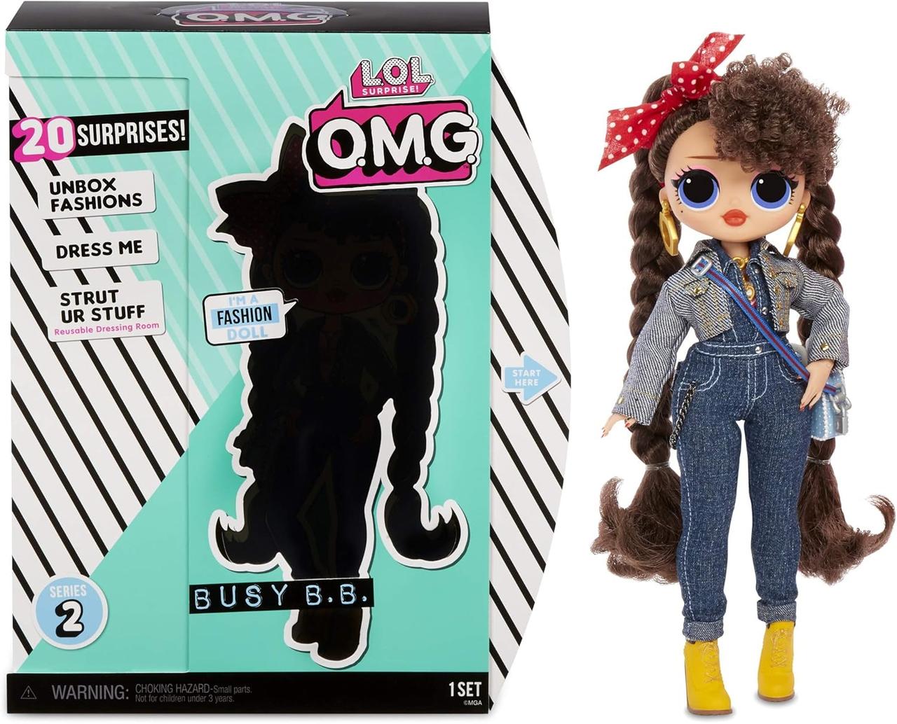 LOL Surprise! OMG Кукла Busy BB Fashion с 20 сюрпризами