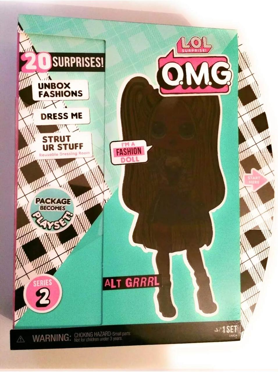 LOL Surprise! OMG Alt Grrrl Fashion Doll с 20 сюрпризами