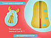 Термометр детский для воды от ROXY-KIDS  DEER голубой и желтый, фото 3