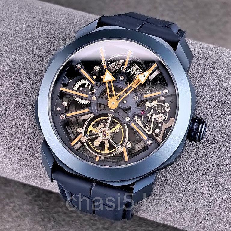 Мужские наручные часы Bvlgari Octo Roma Tourbillon Sapphire (23830)