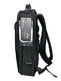 Мужской деловой бизнес рюкзак "BOPAI". Увеличивающийся объём. Крепление на чемодан.USB разъём. Скрытый карман., фото 3