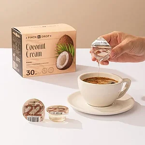 Сироп «Кокос» ароматизированный порционный Pinch&Drop[30шт] картон 15мл ,H=12,L=15,5,B=10см