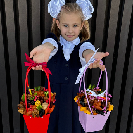 Съедобные букеты для учителя