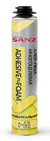 Клей-пена SANZ ADHESIVE PU FOAM многоцелевая 800 г