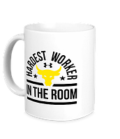 Кружка Dwayne Johnson The Rock Hardest Worker in the room