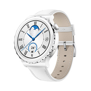 Смарт часы Huawei Watch GT 3 Pro FRG-B19 42mm White Leather Strap, фото 1