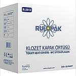 Настил бумажный на крышку унитаза, 250 листов (Турция), фото 3