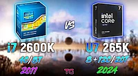 Что изменилось за 13 лет? Процессоры Intel Core i7-2600K и Intel Core Ultra 7 265K сравнили в играх