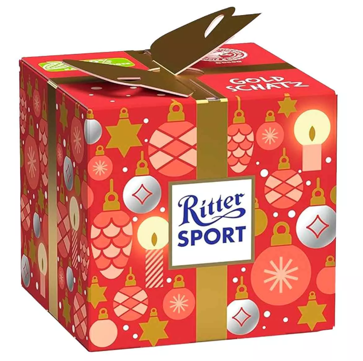 Конфеты Ritter Sport Christmas Mini ПОДАРОК 83 гр (5 конфет внутри)