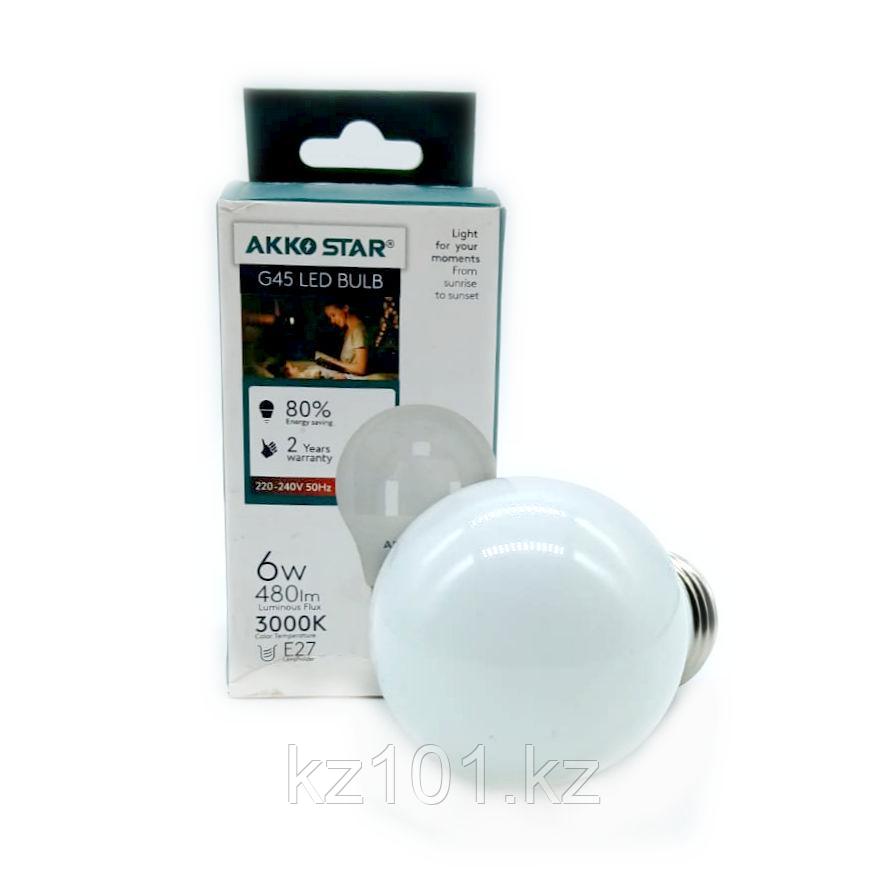 LED лампа AKKO STAR AK58109, E27, 6W, фото 1