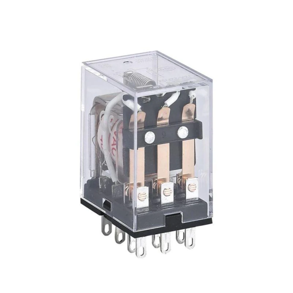 Промежуточное реле JZX-22F(D) 5A 12B DC 3 контакта с индикацией CHINT, фото 1