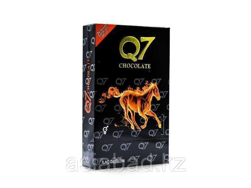 Q7 Gold Chocolate - эпимедиумный шоколад для мужчин 12 шт, фото 1