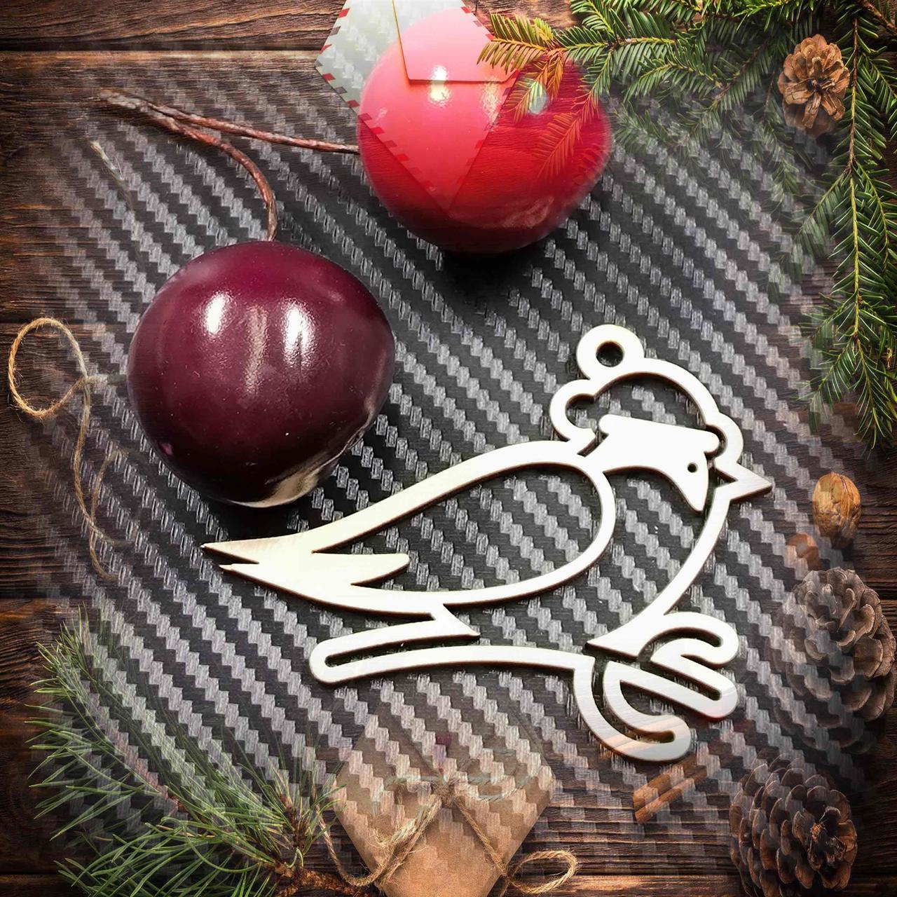 Деревянная елочная игрушка №89