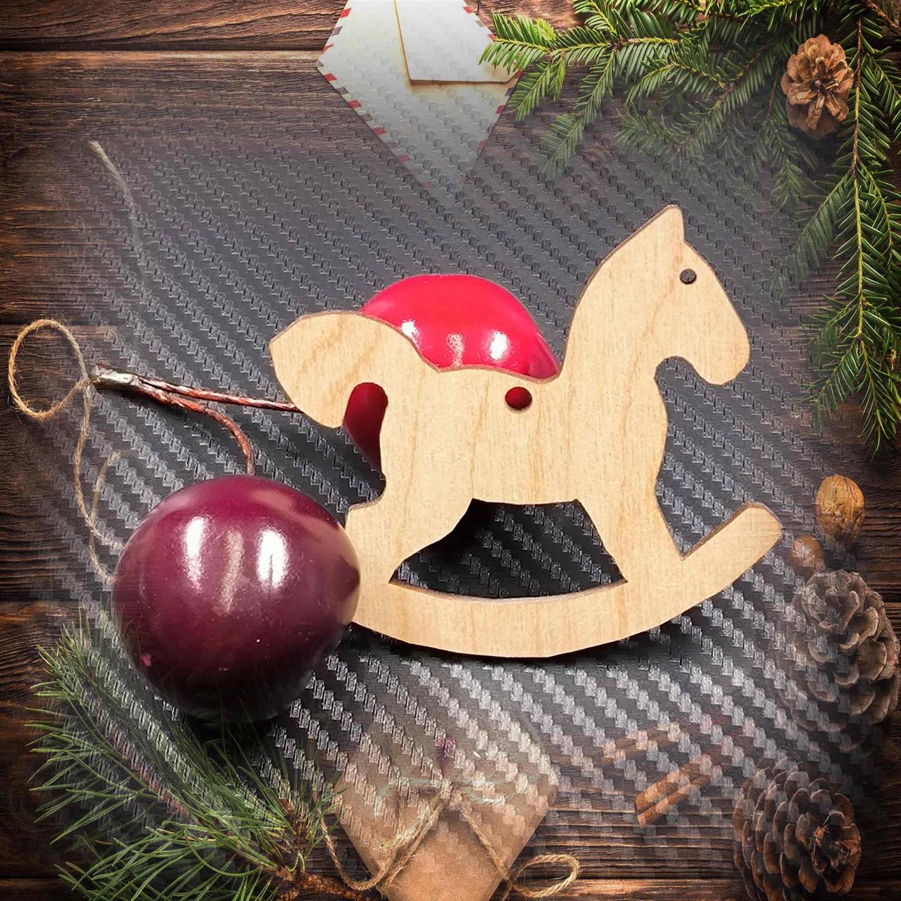 Деревянная елочная игрушка №98