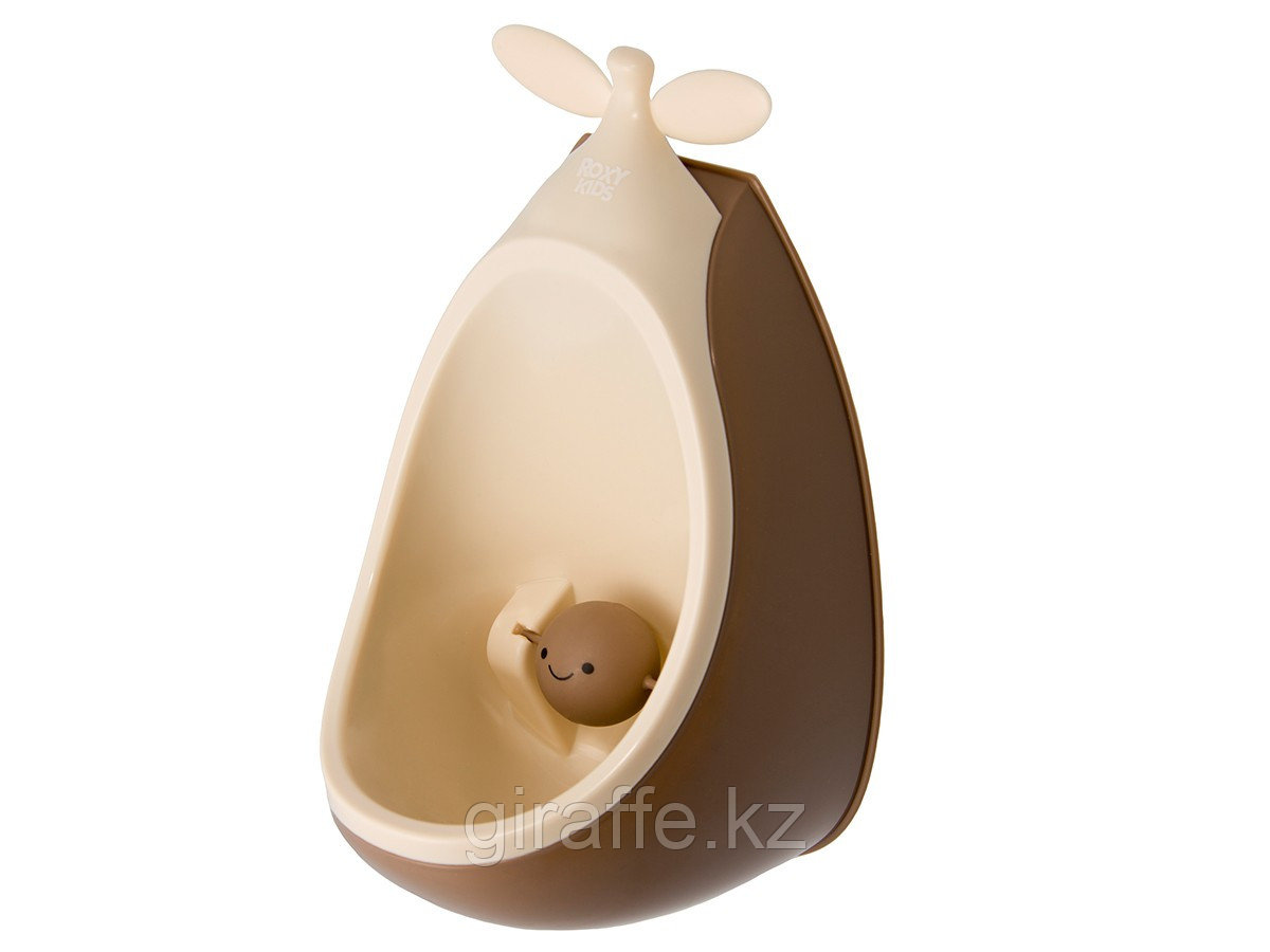 Писсуар детский на присосках ROXY-KIDS Лягушка с прицелом, цвет кофейный/шоколадный, фото 1