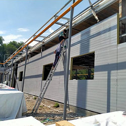 Монтаж сэндвич-панелей