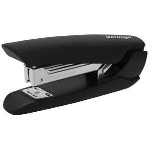 Степлер №24/6, 26/6 до 25 л., Berlingo Hyper, пластиковый, черный