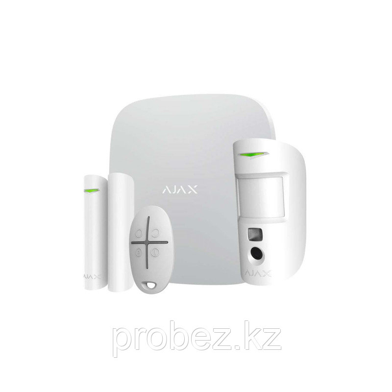 Ajax Hub Kit Cam Plus белый комплект (Hub2Plus-1шт, MotionCam-1шт, DoorProtect-1шт, SpaceControl-1шт)