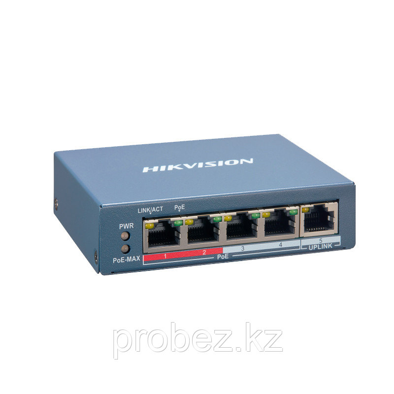 Hikvision DS-3E1105P-EI Коммутатор 4-портовый PoE