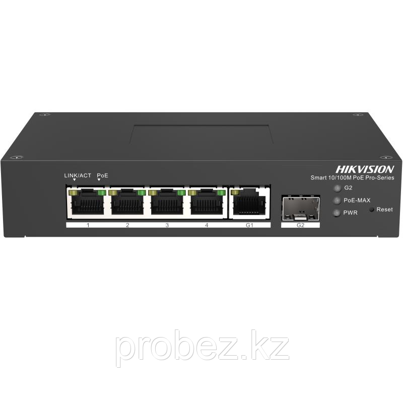 Hikvision DS-3T1306P-SI/HS Промышленный 4-портовый управляемый коммутатор Hi-PoE, HPP