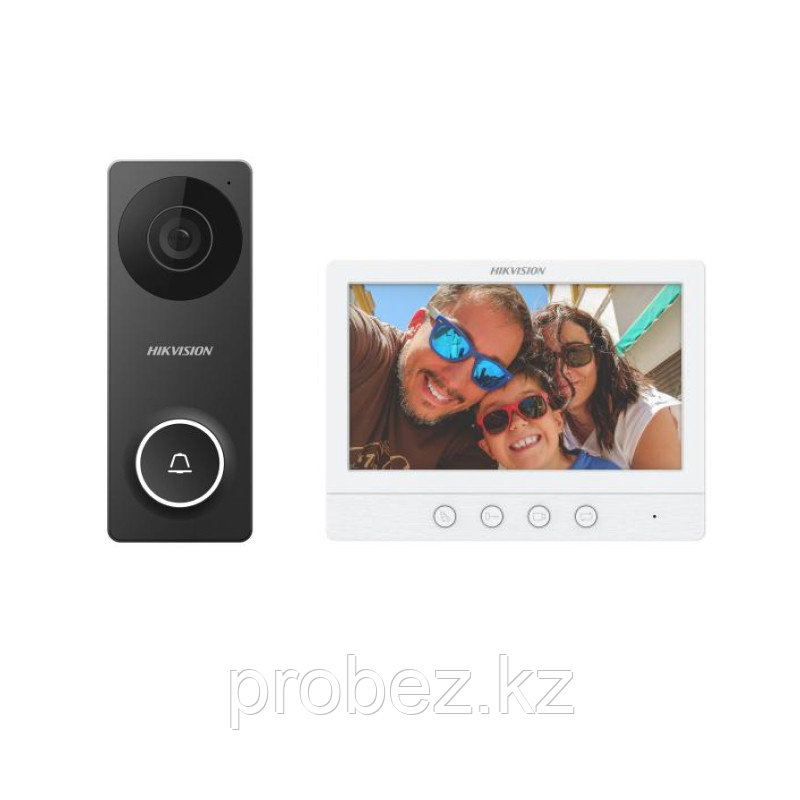 Hikvision DS-KIS213 Комплект DS-KB2422T-IM (вызывная панель) + DS-KH2230T (монитор 7“)