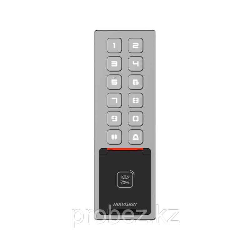 Hikvision DS-K1T805MBFWX Терминал доступа со встроенным считывателем Mifare и отпечатков пальцев