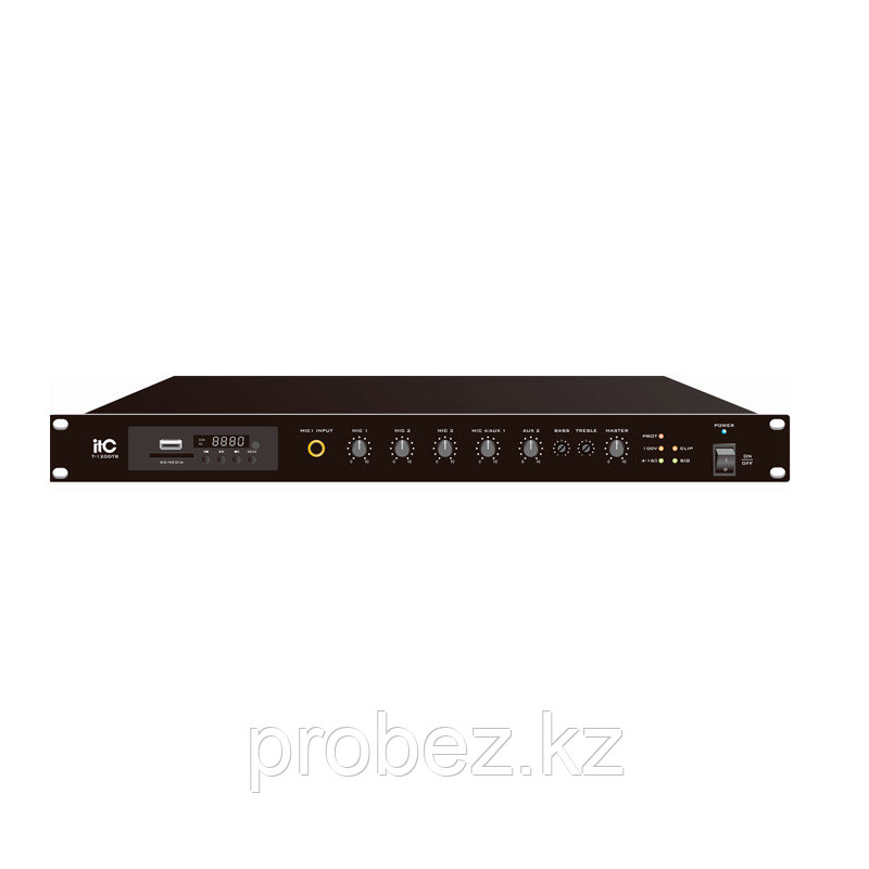 ITC T-500DTB Усилитель микшерный, цифровой с Мр3, тюнером, Bluetooth, 500Вт