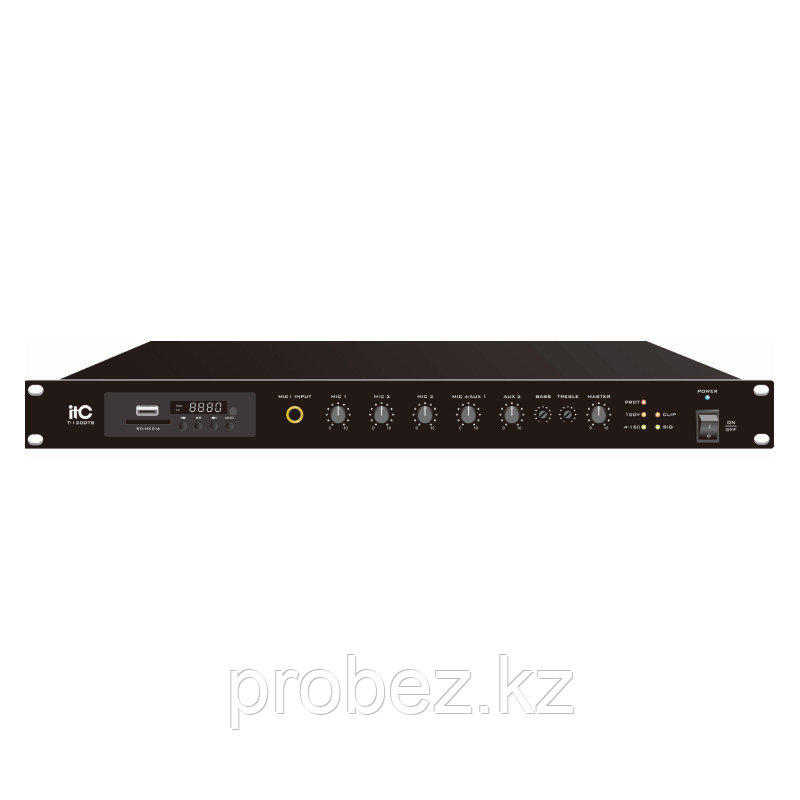 ITC T-240DTB Усилитель микшерный, цифровой с Мр3, тюнером, Bluetooth, 240Вт