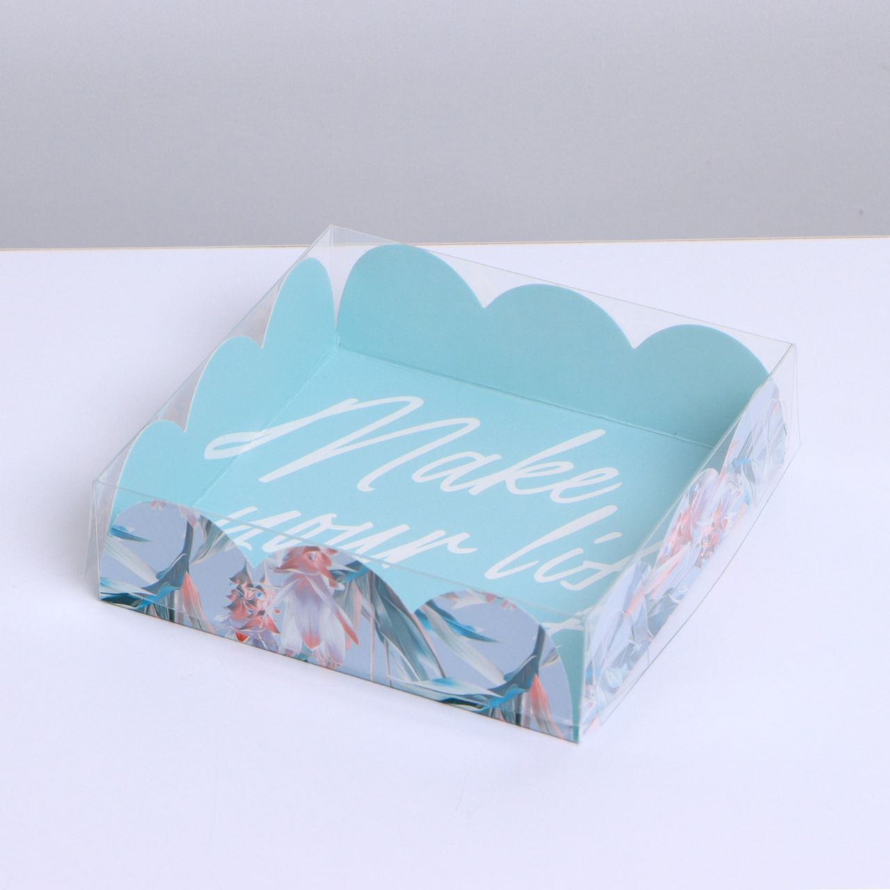 Коробка для печенья,  Make your life sweet, 10.5 х 10.5 х 3 см