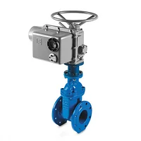 Задвижка с обрезиненным клином с невыдвижным шпинделем с электроприводом Z945X-16Q Ру16