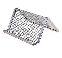 Подставка для визиток, серая, сетка