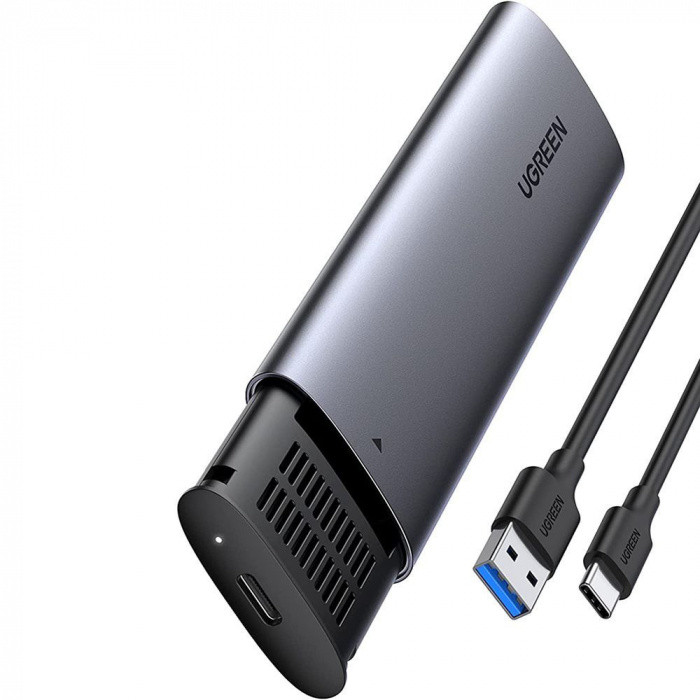 ugreen Корпус жесткого диска UGREEN M.2 B-Key Hard Drive Enclosure(5Gbps) with USB-C  to USB A cable 10903