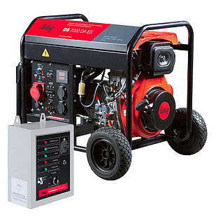 FUBAG Дизельный генератор (3-фазный) с электростартером и коннектором автоматики DS 7000 DA ES + Блок