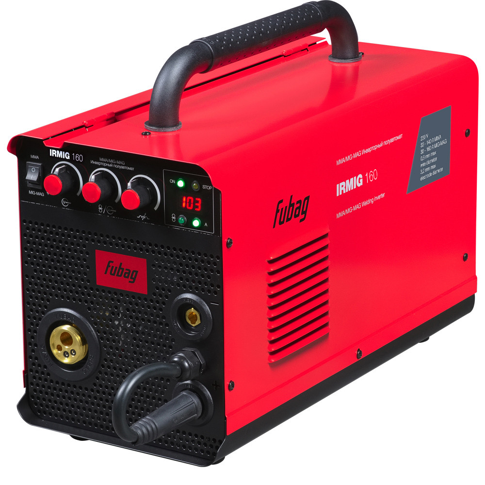 Полуавтомат сварочный инверторный FUBAG IRMIG 160 с горелкой 150 А в комплекте, фото 1