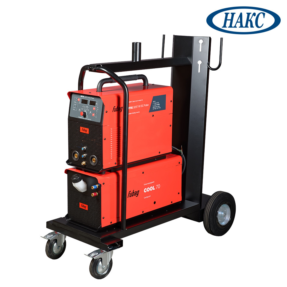 FUBAG Сварочный инвертор INTIG 320 T W DC PULSE с горелкой FB TIG 18 5P 4m, модулем охлаждения и тележкой, фото 1