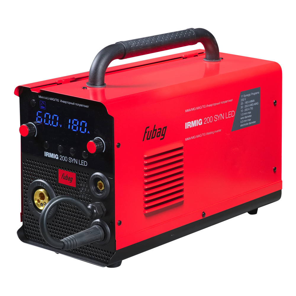 FUBAG Сварочный инверторный полуавтомат FUBAG IRMIG 200 SYN LED с горелкой 250 А в комплекте, фото 1