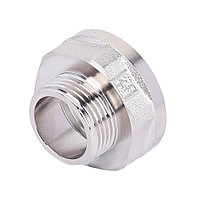 Переходник латунь Ду 15х12 (1/2"х3/8") внутр./наруж. Никель (10/310)