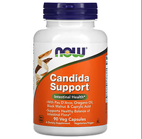 Candida Support, 90 растительных капсул, NOW Foods