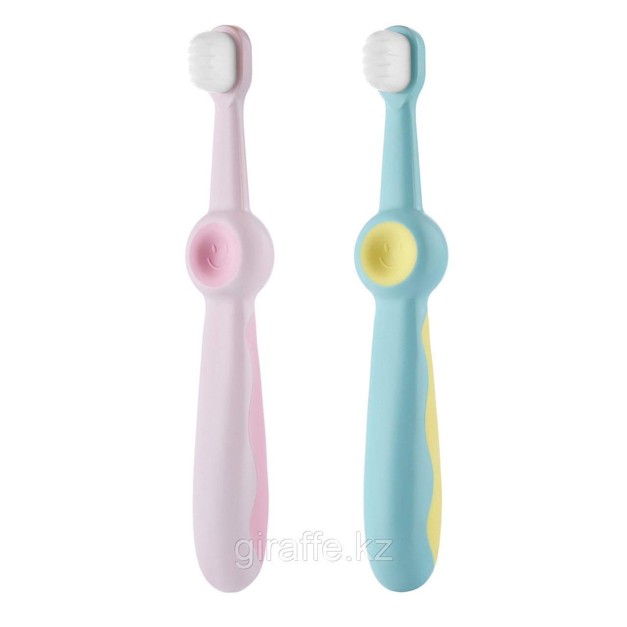 Детские зубные щетки SMILE от ROXY-KIDS, цвет розовый и голубой, 2 шт, фото 1