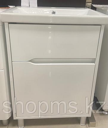 ШКАФ "SYDNEY" 80 (WHITE GLOSS) - ШКАФ ПОД УМЫВАЛЬНИК  "ELITE" 80 СМ 032200-U, фото 1