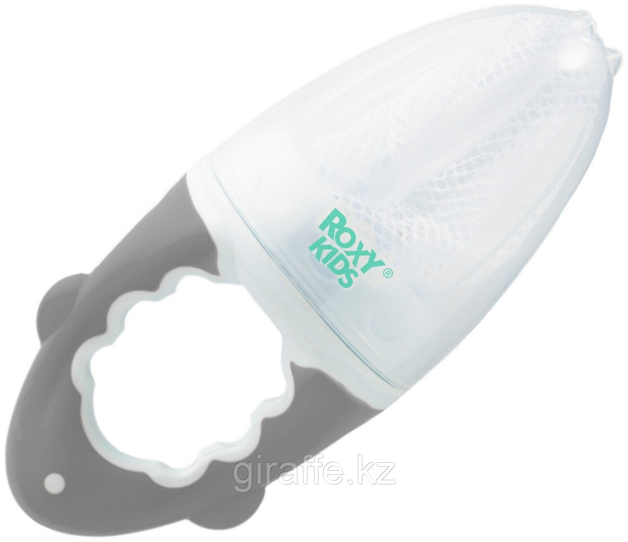 Ниблер для прикорма детский ROXY-KIDS с нейлоновой сеточкой, цвет серый, фото 1