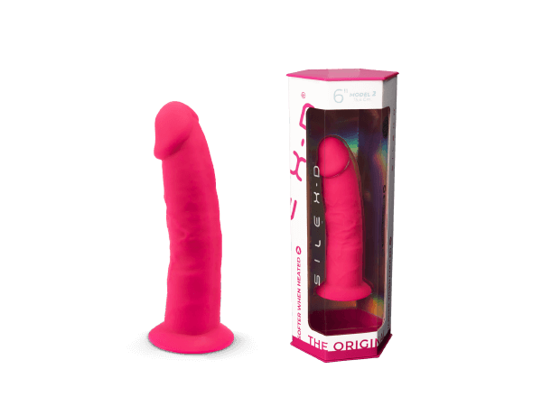 Фаллоимитатор с двойной плотностью Model 2 от SILEXD розовый (19,2*4,7 см.)