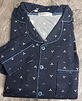 Пижама на пуговицах мужская трикотажная.