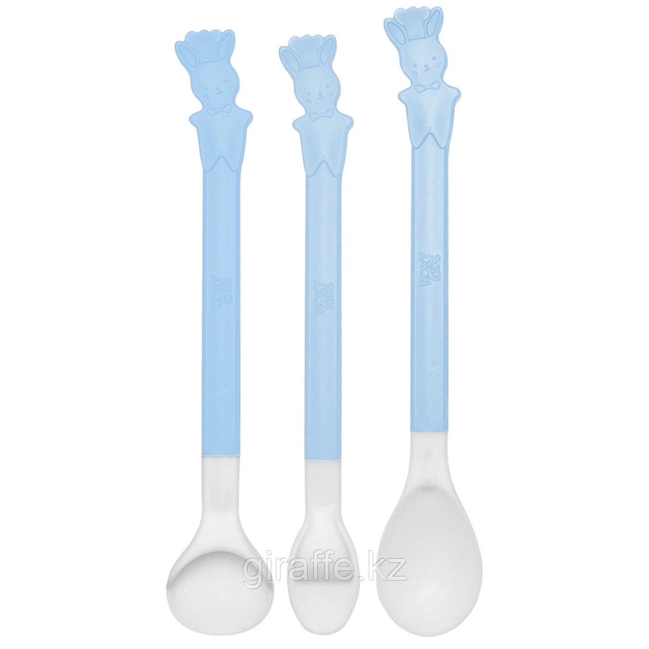 Набор детских ложек для первого прикорма BUNNY COOK от ROXY-KIDS, цвет голубой, фото 1