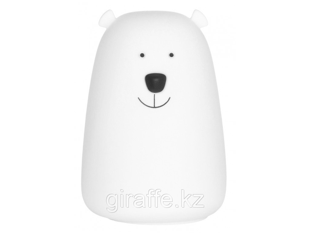 Ночник силиконовый детский мягкий Polar Bear от ROXY-KIDS, USB с аккумулятором для детской, фото 1