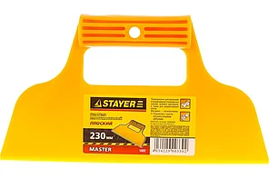 Шпатель малярный , гладкий, пластмассовый, STAYER MASTER 230 мм