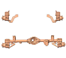 Раздельная ось с портальными мостами для Jeep Wrangler JK задний мост Портальная ось Bolt-On Порталы