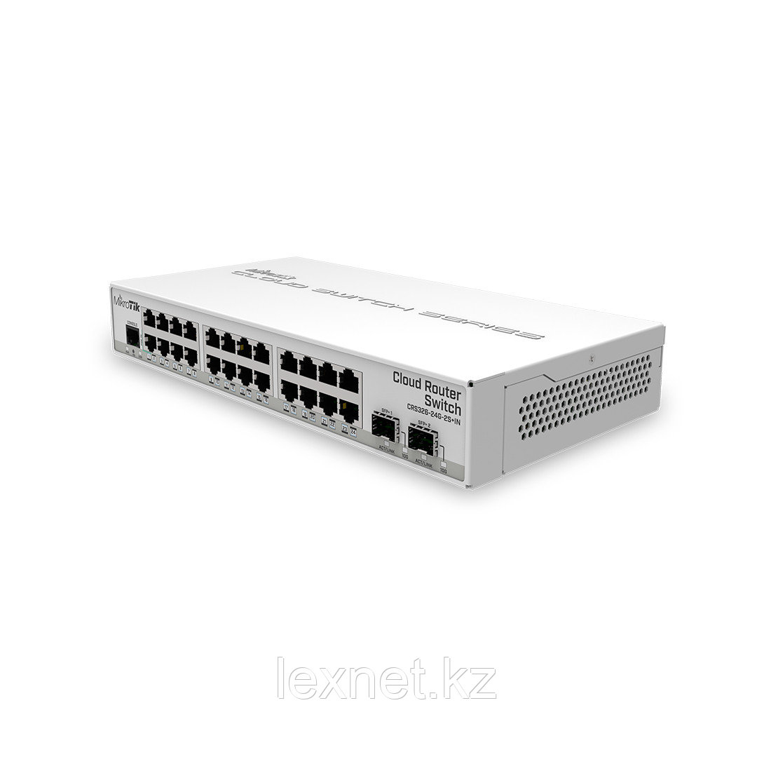 Коммутатор, MikroTik, CRS326-24G-2S+IN, 24xGigabit LAN, 2xSFP+, PoE in ...