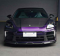 Карбоновый обвес для Porsche Panamera 976 Панамера Губа переднего бампера Боковые юбки Спойлер