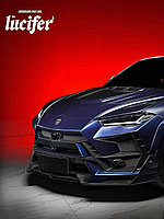 Карбоновый обвес для Lamborghini Urus 2023+ Передний бампер Капот Расширители арок Задний диффузор Спойлер